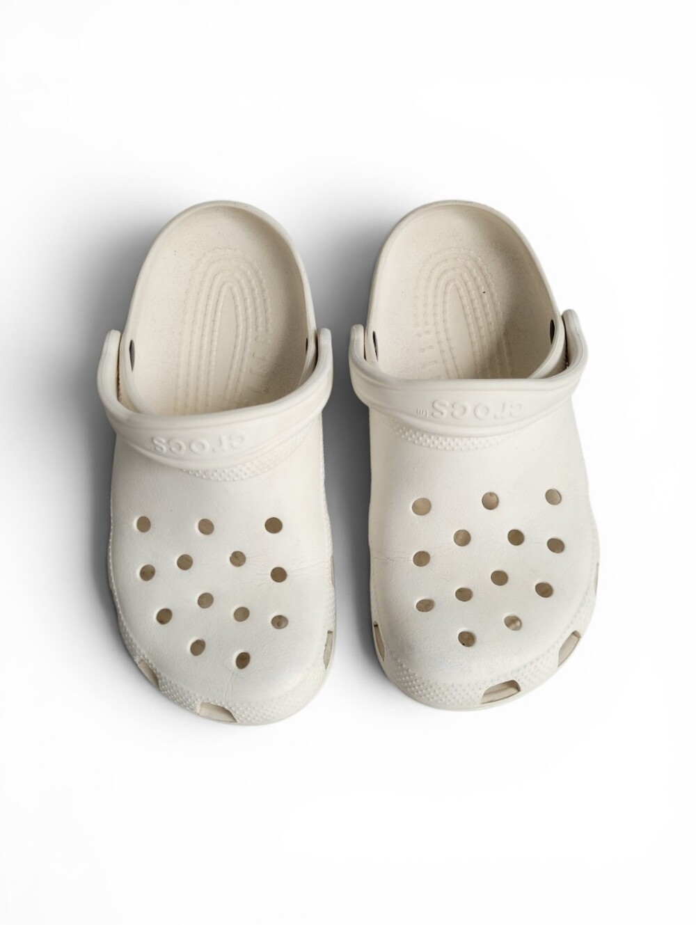 CROCS Adult Clog Sandals in White Unisex 7 M / 9 W